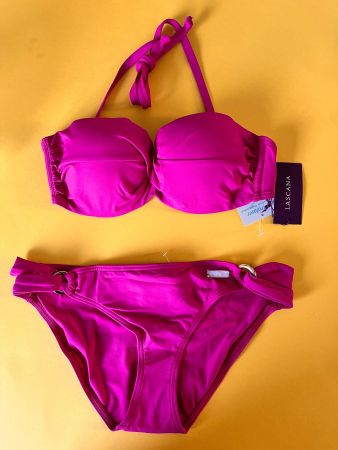 LASCANA, Push-Up-Bikini, Grösse 34C/34, Farbe Pink