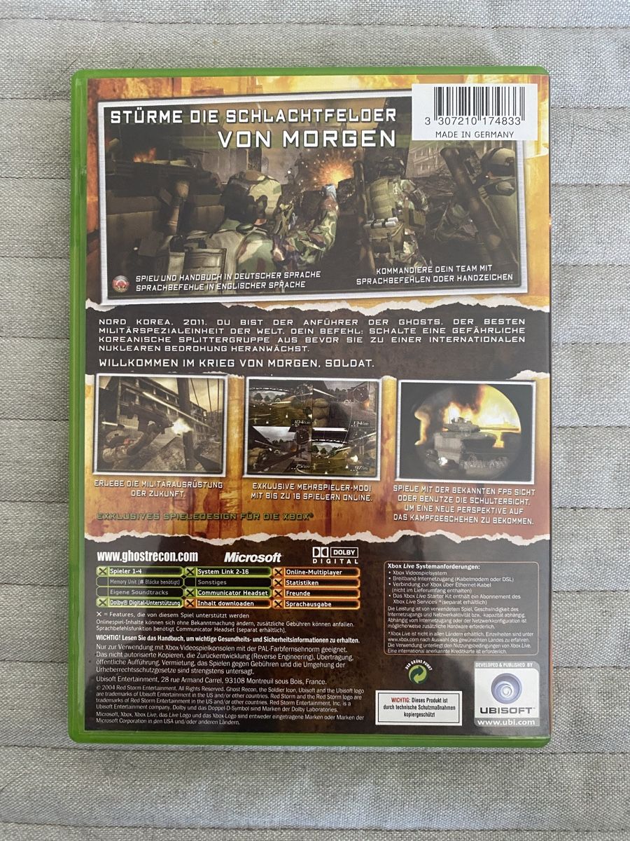 Microsoft Giochi: Tom Clancy's Ghost Recon 2 für Xbox – Usato da Thunstetten venduto da Virus_33 2