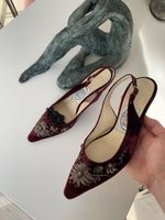 Emma Hope Escarpins Bordeau Velours Taille 39