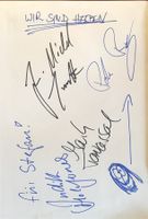 Wir sind Helden Autogramm signiert Papier 20x30cm