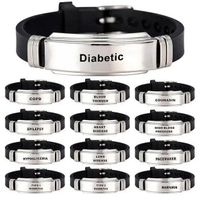 Medizinisches ID Armband Krankheit Notfall diverse Motive!!
