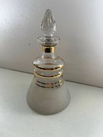 Carafe ancienne en cristal avec verre givré