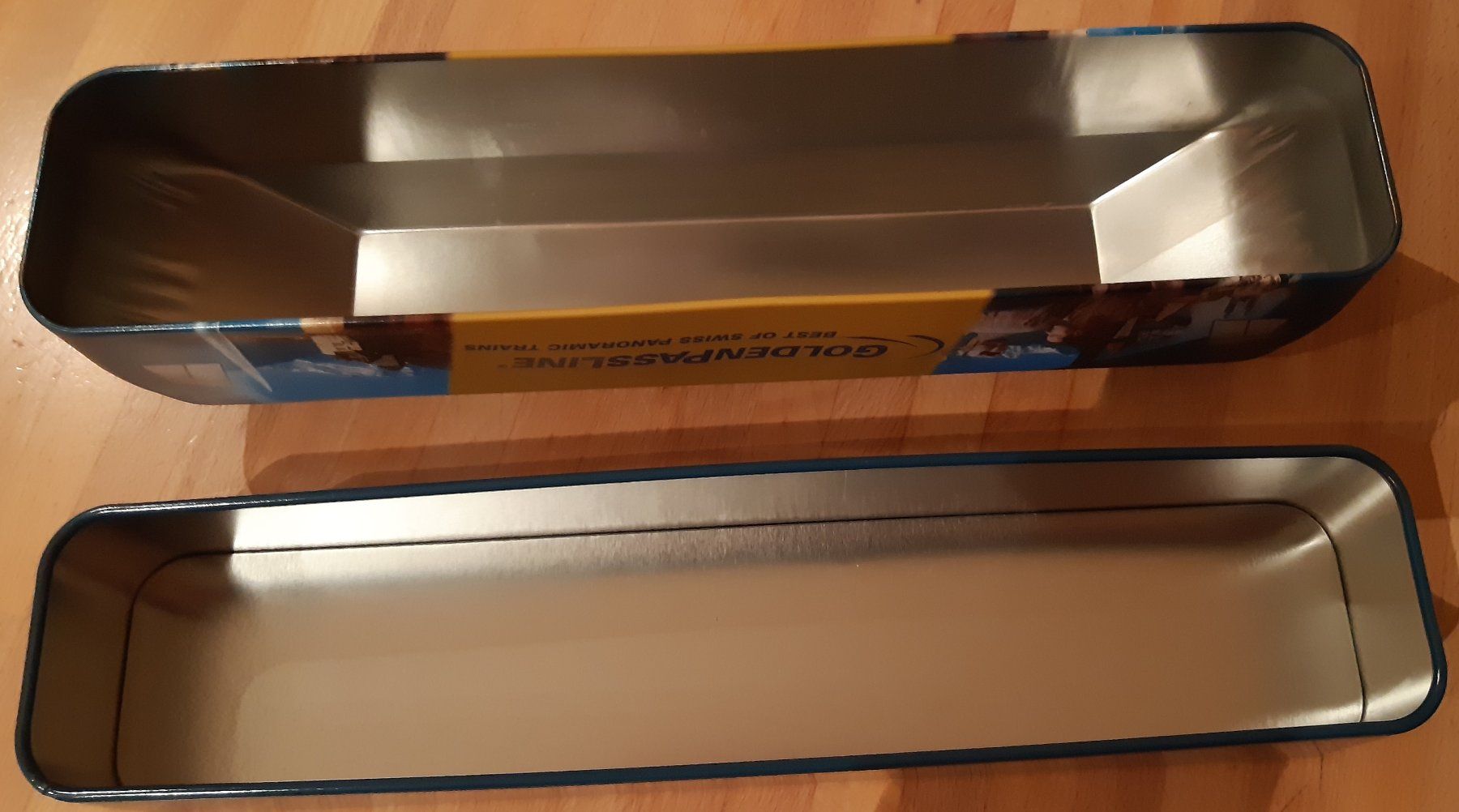 Barattoli: Kunst-Blechdose; "GoldenPassLine" – Usato da Trubschachen venduto da MarianneJ01 4