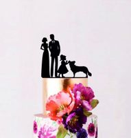 NEUER Topper Paar, Kind, Hund - Hochzeitstorte 221712