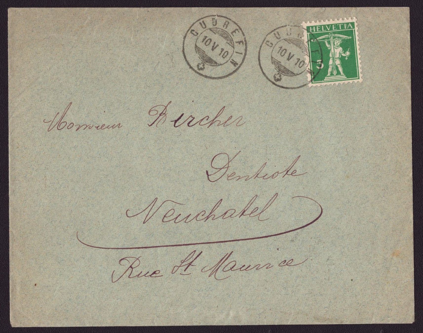 Tutti i francobolli: Tell 119 cachet Cudrefin 10.V.10 – Usato da Delémont venduto da Silte