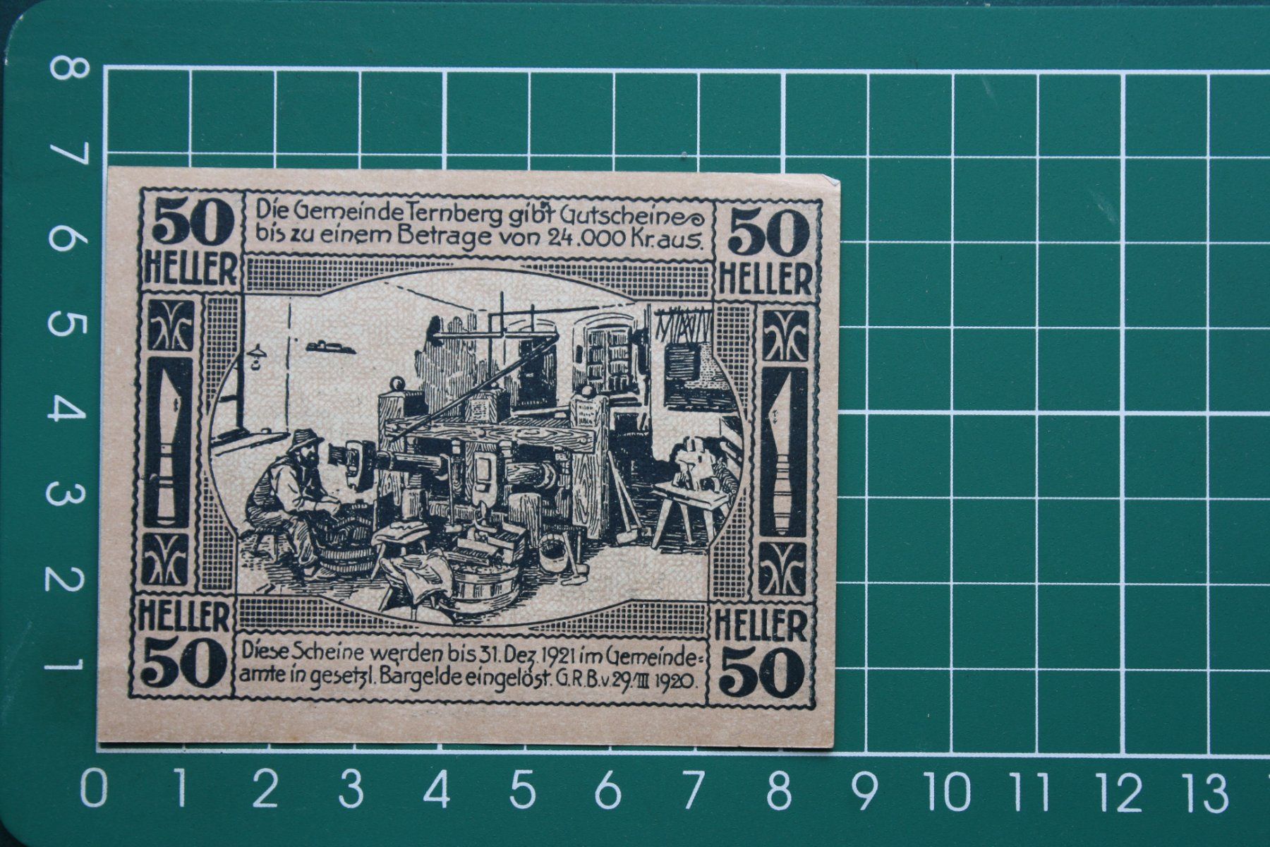 Banconote: currency voucher austria  ternberg 50 heller 1920 – Nuovo (secondo la descrizione) da Laupen BE venduto da Gufi57 1