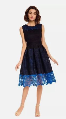NEU - MAJE Poppy Russe Embroidered Dress