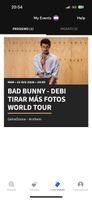 2x Bad Bunny DTMF Tour Amsterdam Platinum Tickets