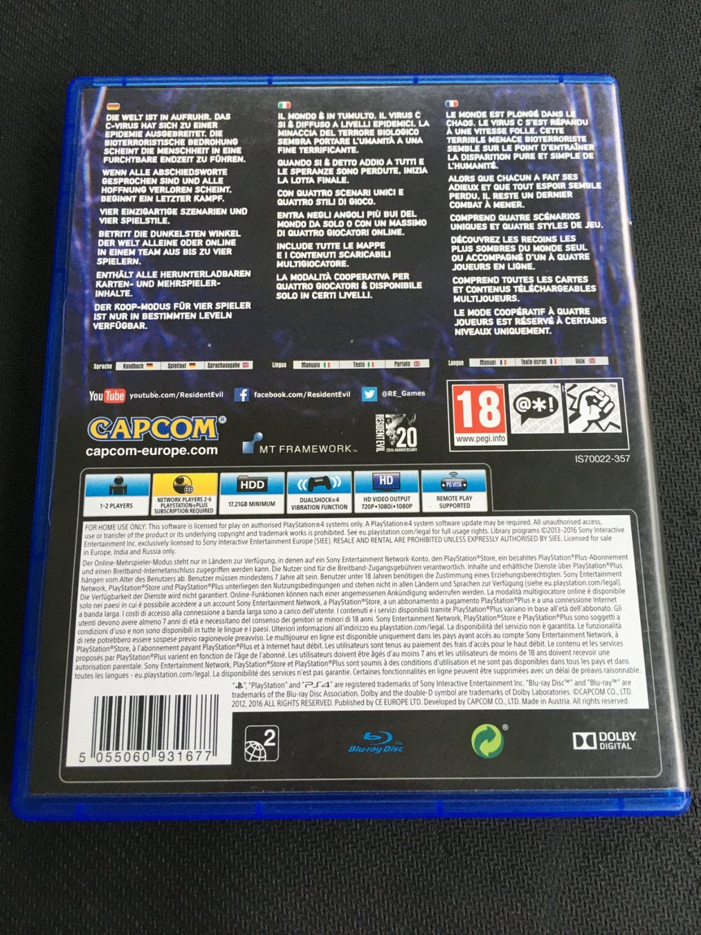 Sony Giochi: Resident Evil 6 - PS4 / Playstation 4 – Usato da St.Gallen venduto da sjosjo 1