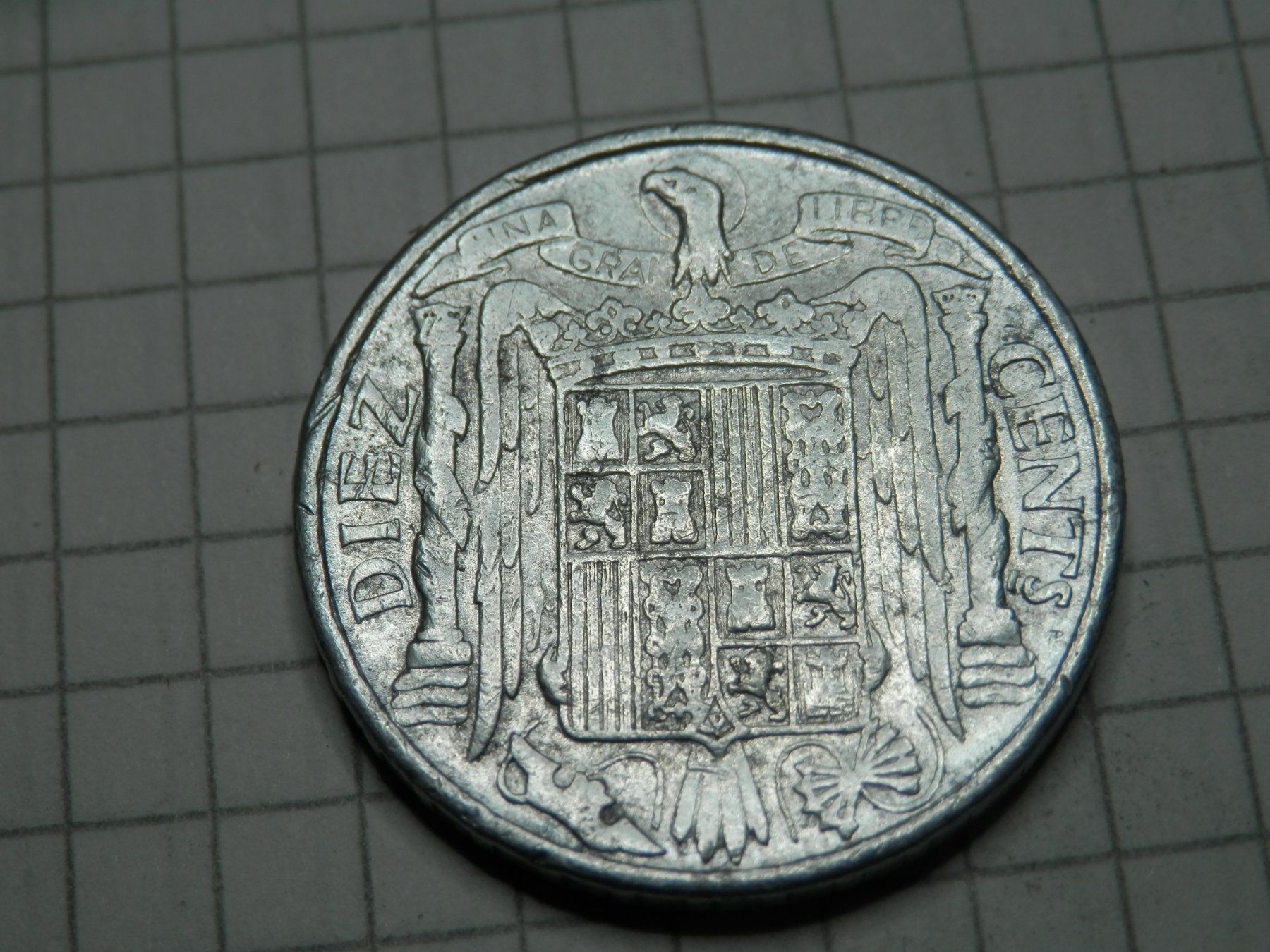 Tutti le monete: Spanien 10 Centimos, 1945 – Usato da Weiach venduto da weiach81 1