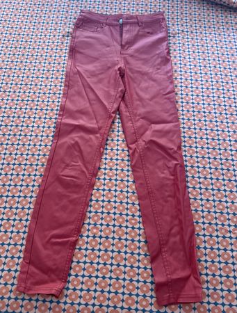 Calzedonia Hose, Damen, Rot Glänzend, Grösse 36,xs, Herbst