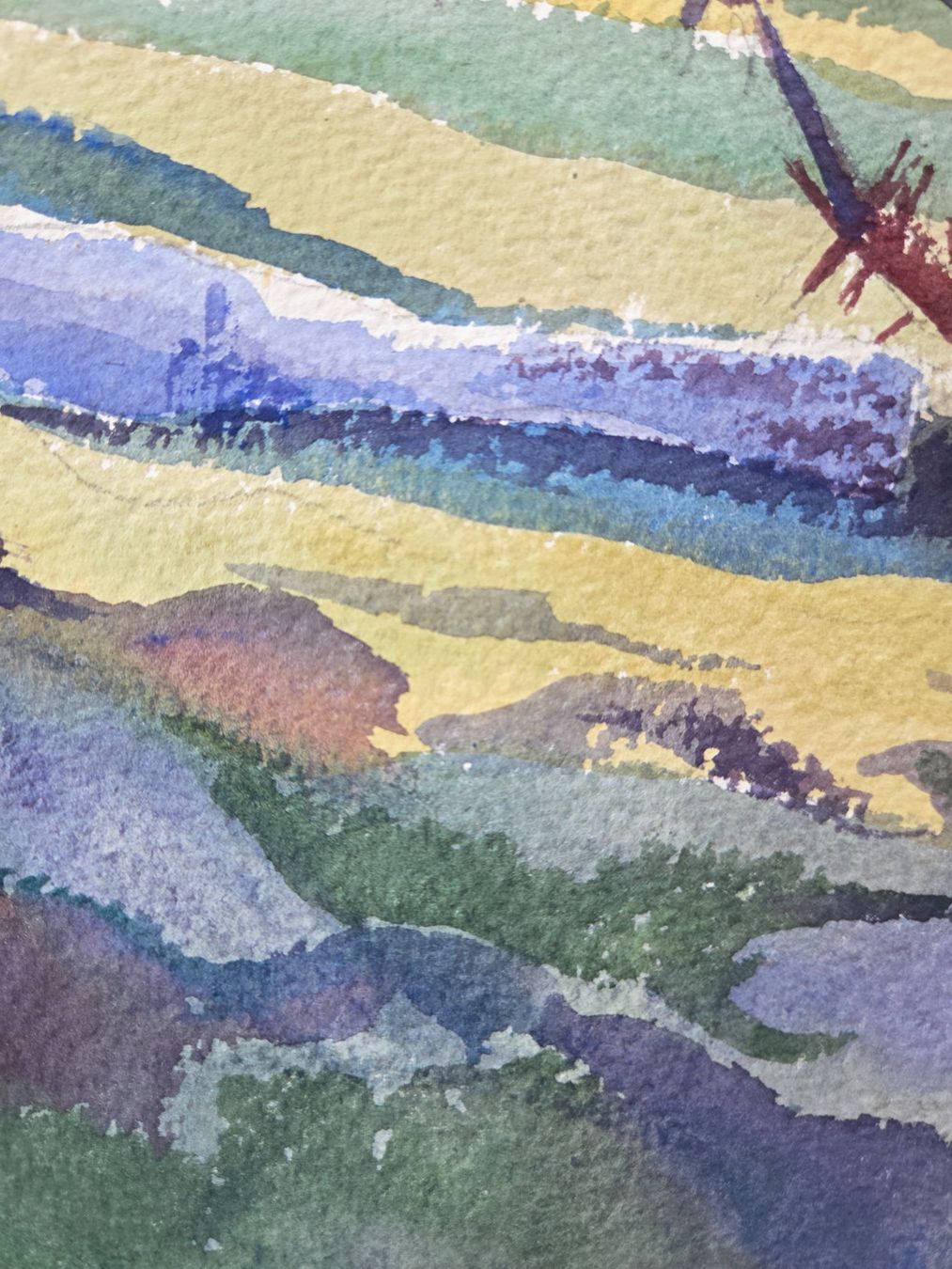 Gemälde: Aquarell Ferdinand Meyer-Streiff Amden SG 1944 – Gebraucht aus Rheinfelden von Badelus 6