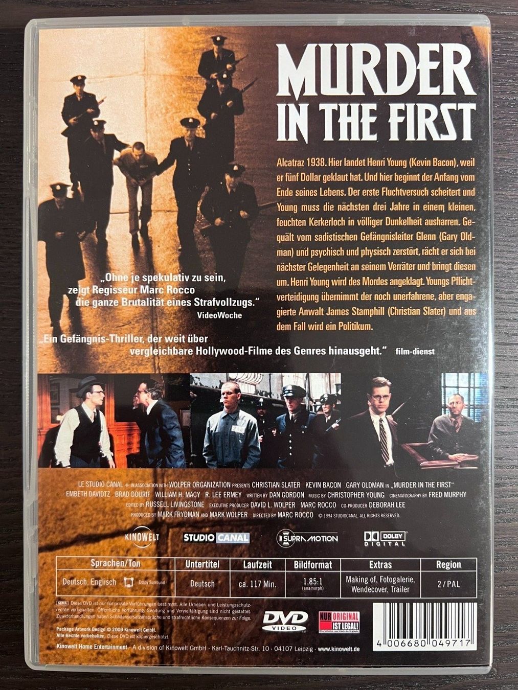 Tutti i DVDs: Murder in the First – Usato da Zürich venduto da FilmFreunde 1