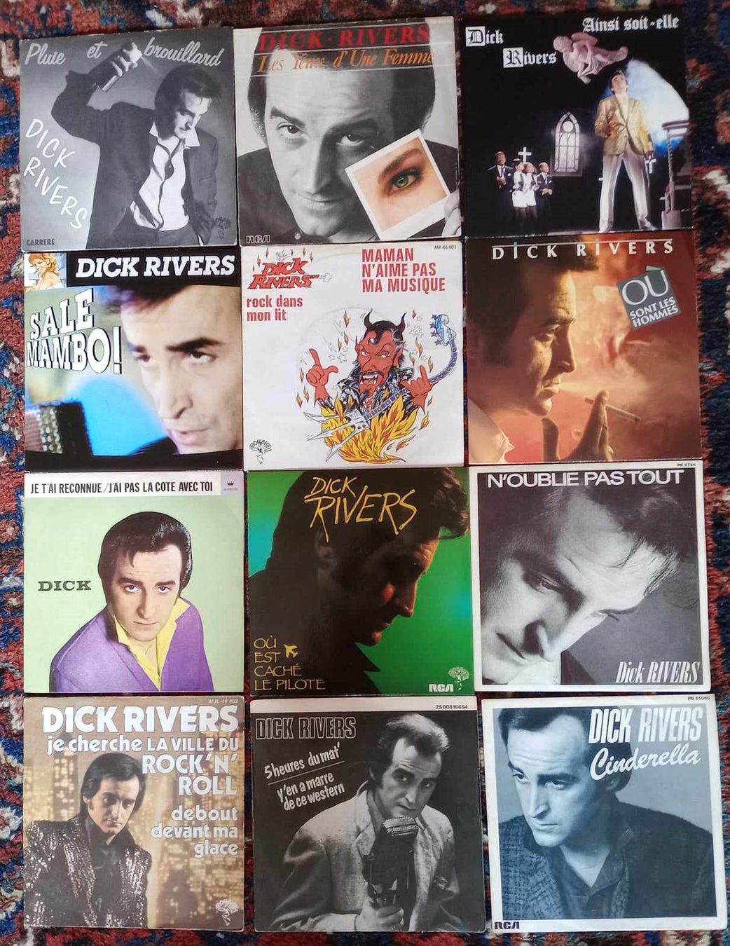 Dischi in vinile: DICK RIVERS - collection de 12 x disques 7" vinyles 45t – Usato da Le Locle venduto da PereiraHugo