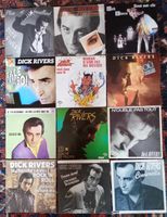 DICK RIVERS - collection de 12 x disques 7" vinyles 45t