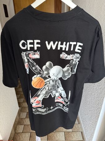 T-Shirt Off-White schwarz mit Grafik Motiv neu XL