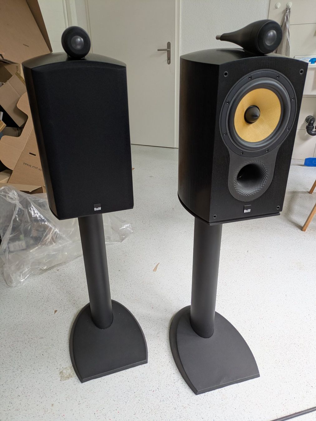 Bowers & Wilkins Casse acustiche: Standlautsprecher B&W 805S - Schwarz – Usato da Baar venduto da Smax4