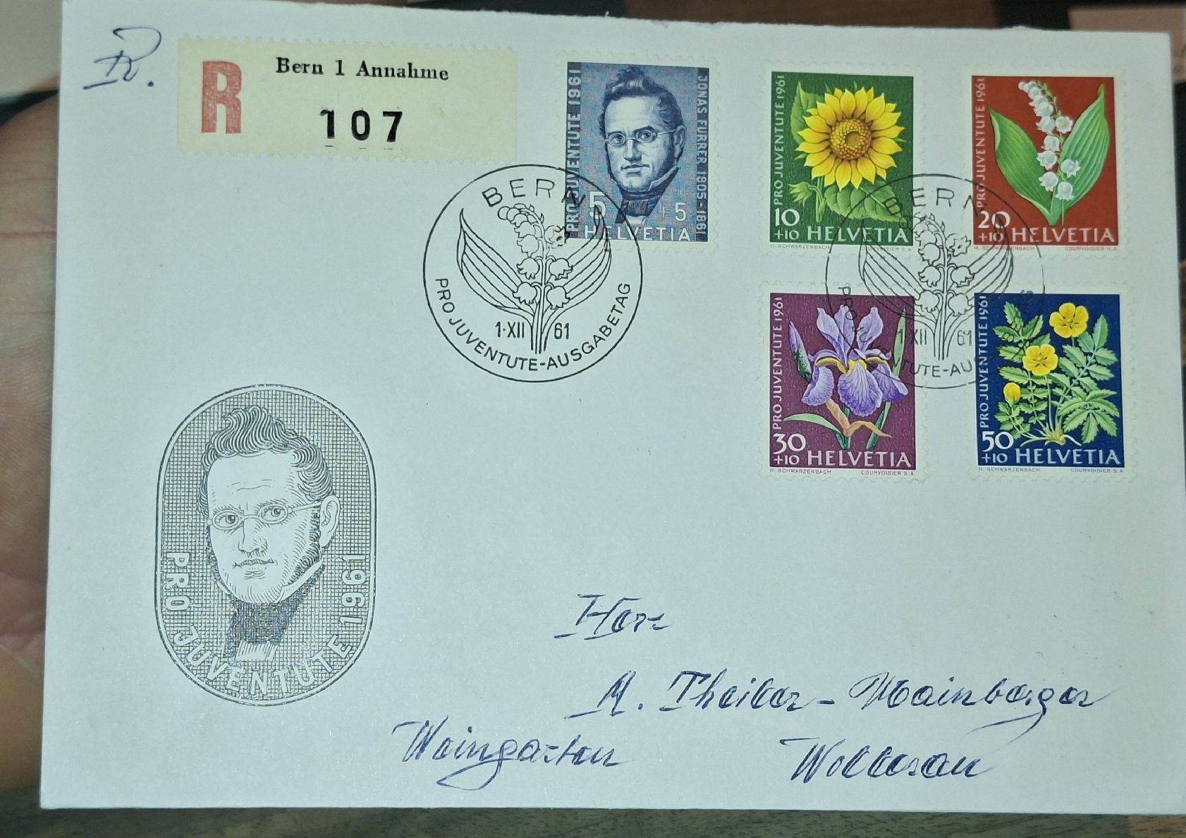 Tous les timbres: Pro Juventute 1961 FDC  – D'occasion à Balgach par SIMEON27