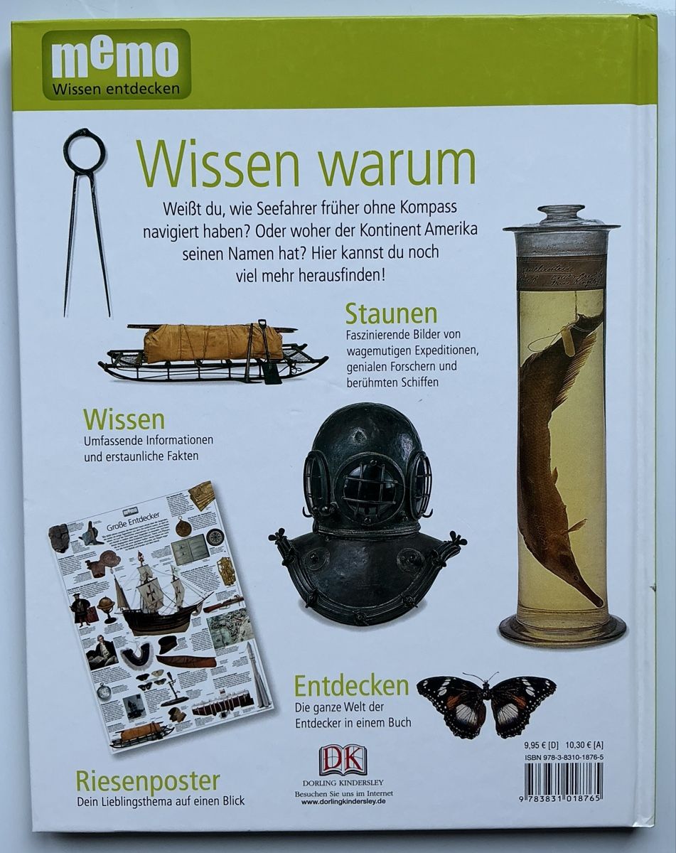 Libri: Memo Wissen entdecken: Grosse Entdecker Buch – Usato da Beinwil am See venduto da Tobi-Wied 1