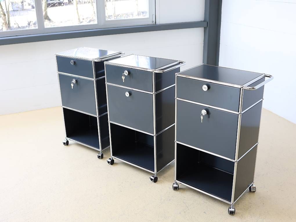USM Korpus: USM Haller Trolley, Servierboy in Anthrazitgrau – Gebraucht aus Meinisberg von atelier_TILIJA 6