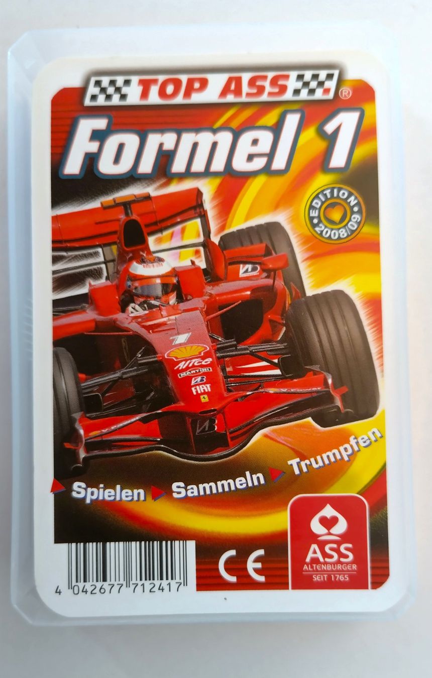 Spiele: TOP ASS Auto Quartett - Formel 1 / 32 Karten ab Fr. 1.- – Gebraucht aus Bellach von JingleJerry