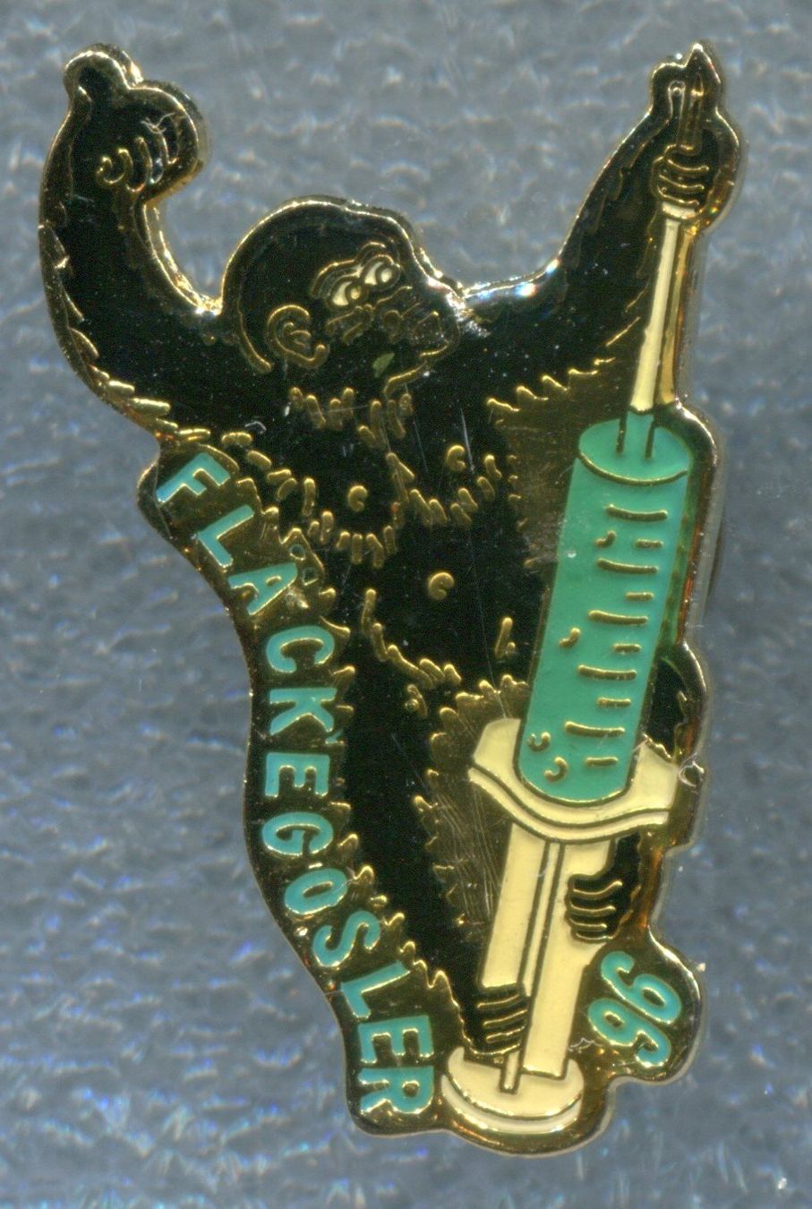 Plaketten & Abzeichen: FLÄCKEGOSLER Clique  1996 – Gebraucht aus Winterthur von Sammleroase