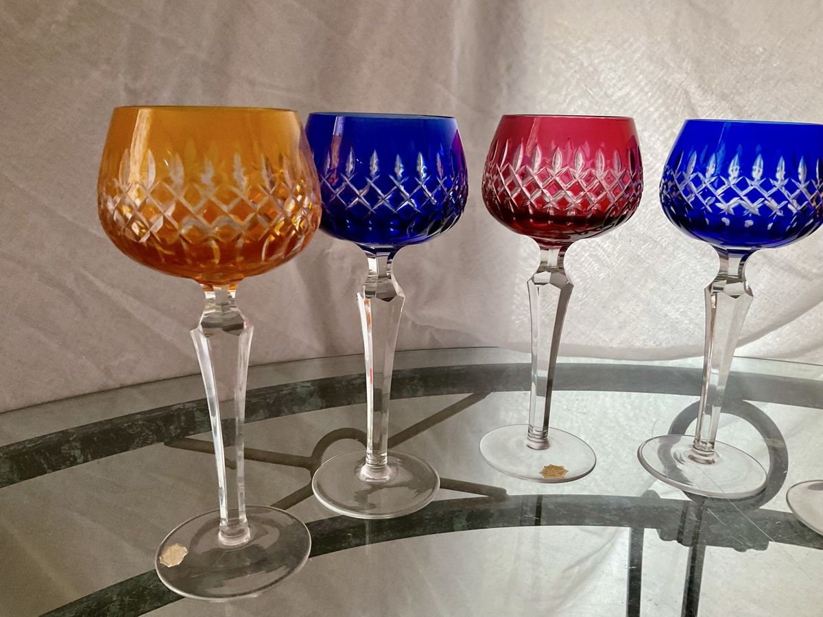 Bicchieri: VINTAGE ECHTE KRISTAL	L HANDGESCHLIFFEN – Usato da Boll venduto da Laima1975 8