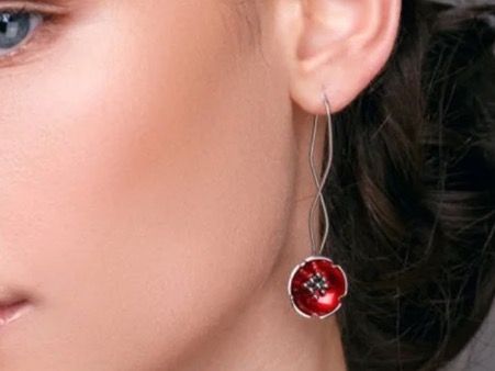 Ohrringe & -stecker: Ohrringe Mohnblumen / Nr155 – Neu (gemäss Beschreibung) aus Gams von Mariawicca 2
