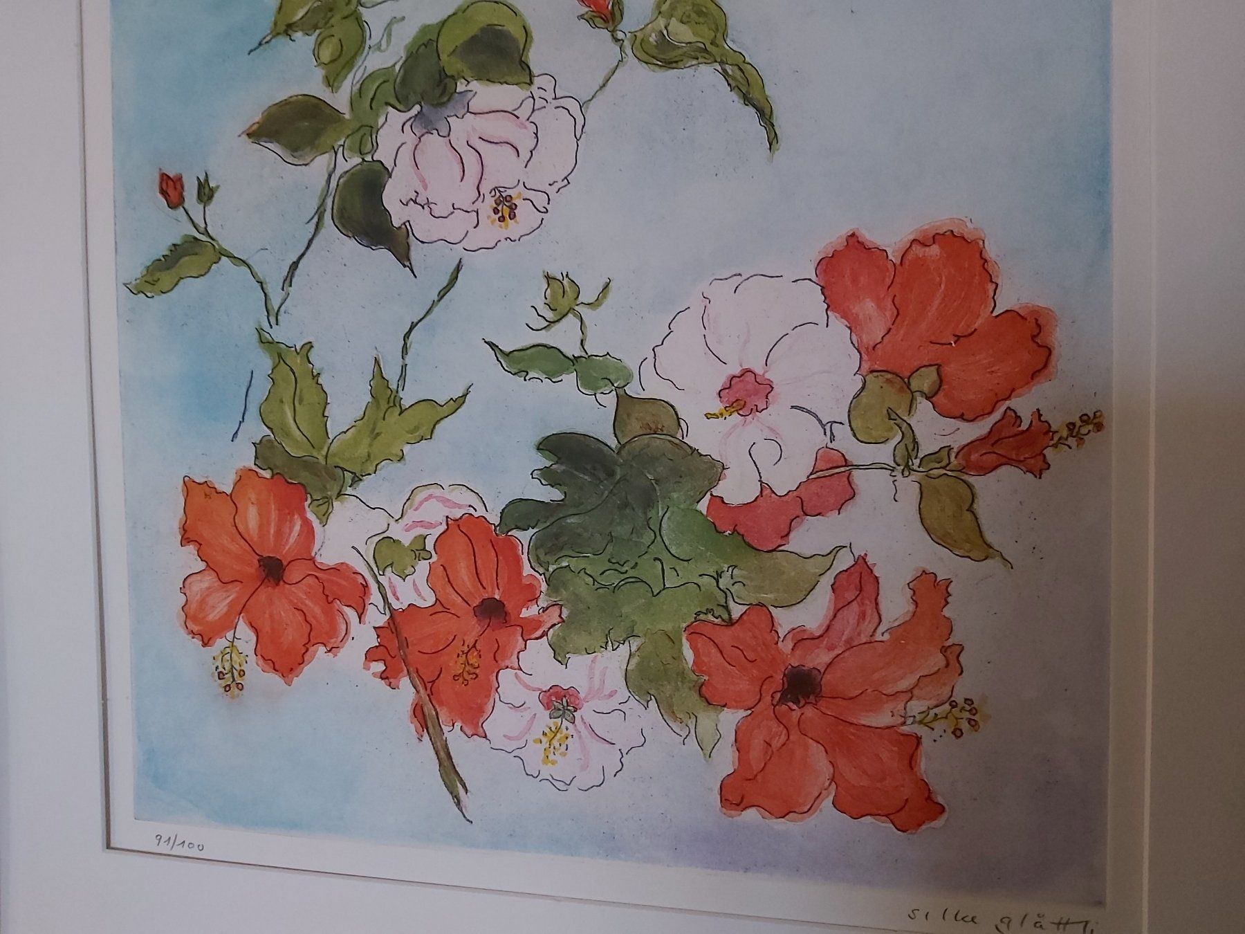 Foto & Immagini: Grösseres Silke Glättli Bild. Blumen – Usato da Winterthur venduto da Goldpipau 2