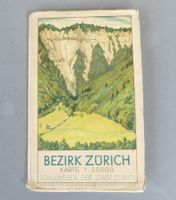 Reliefkarte Bezirk Zürich 1:25 000/ 1932 Prof. Ed. Imhof