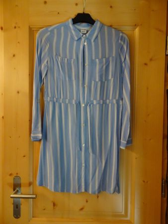 Cooles Mädchen Kleid blau-weiss Gr. XS/ 158-164 - 260353