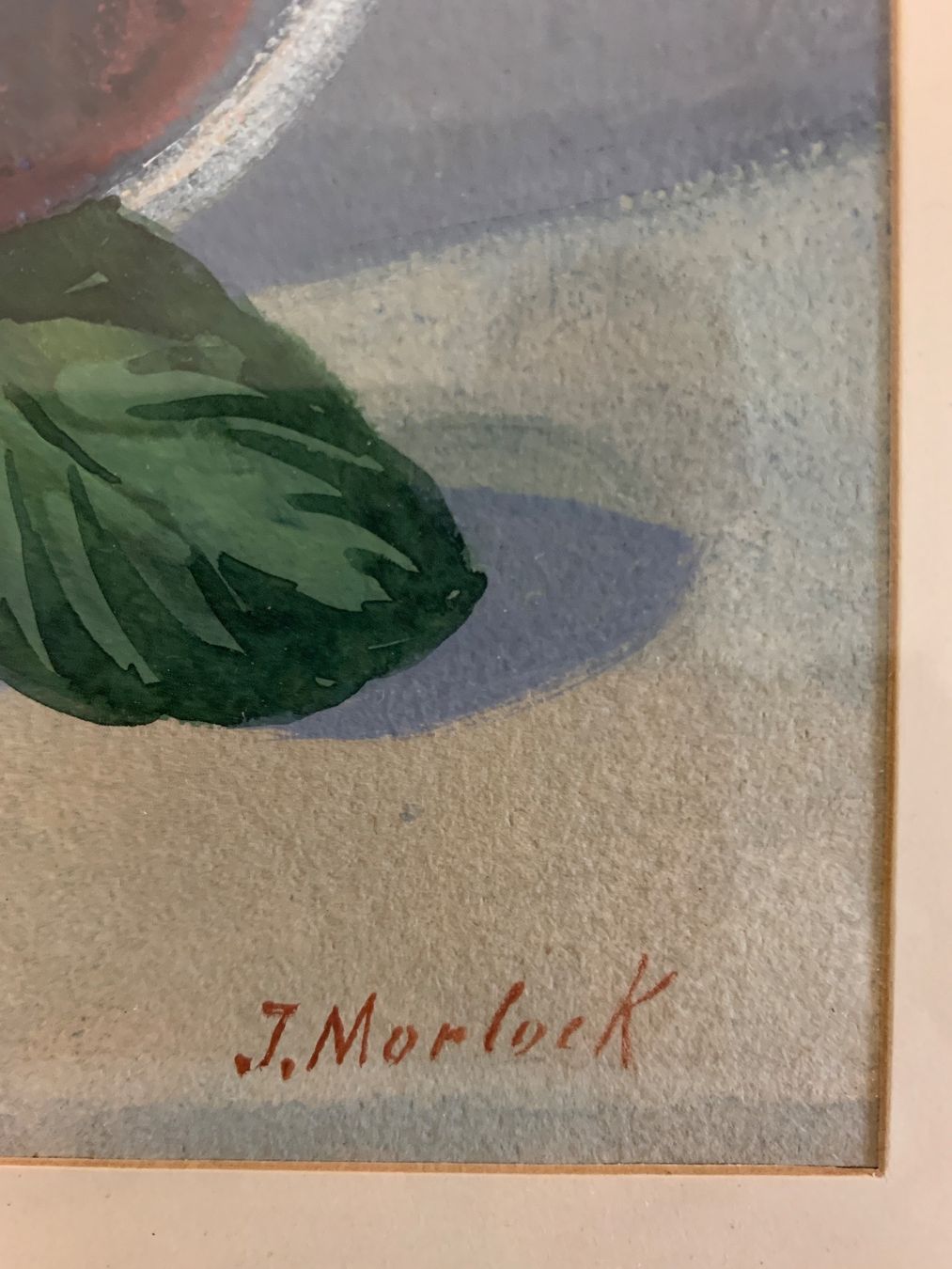 Dipinti: Stillleben auf Papier gemalt J.Morlock – Usato da Biel/Bienne venduto da Katja01112 4
