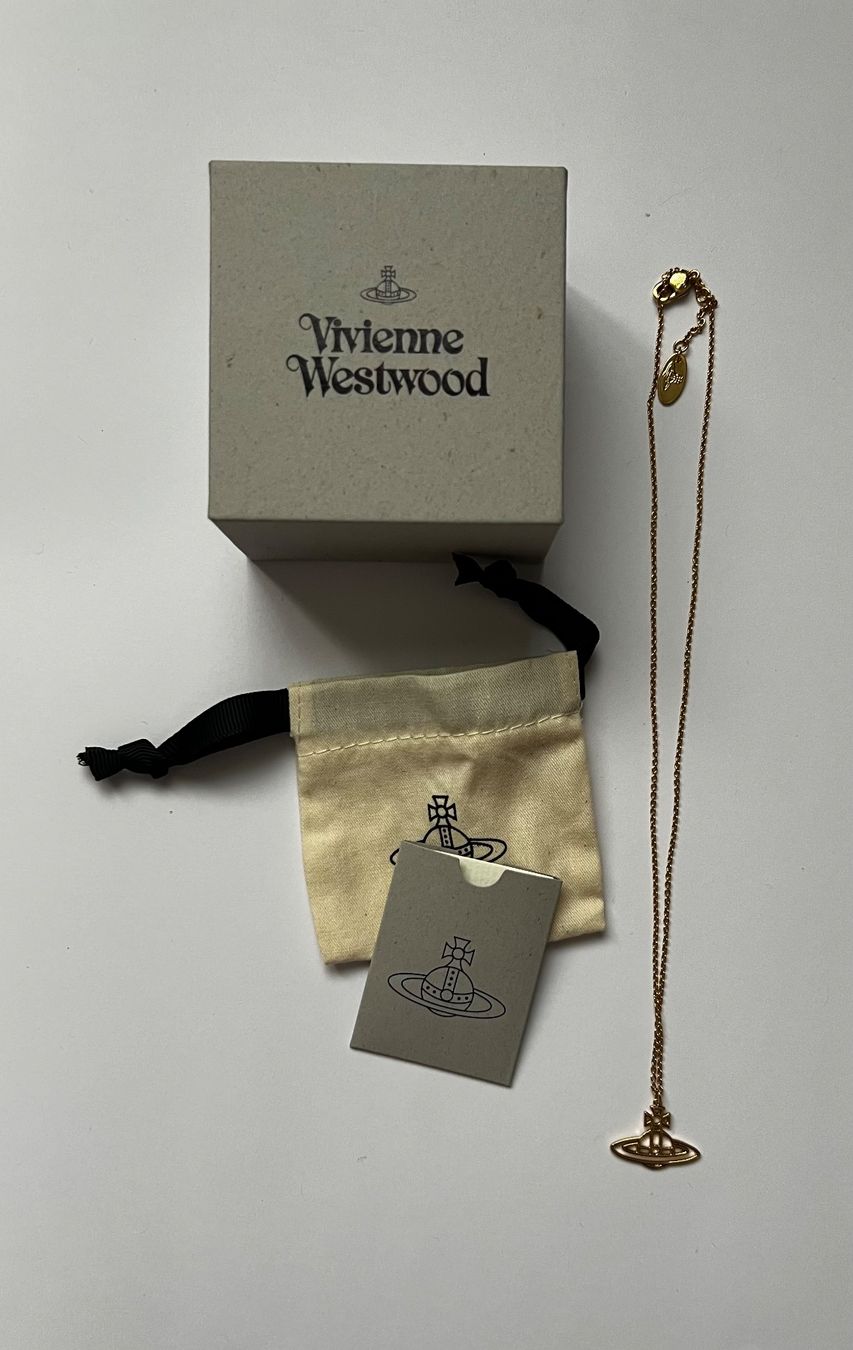 Catenine: Vivienne Westwood  THIN LINES SHORT FLAT ORB - Halskette – Nuovo e nell'imballaggio originale da Oberaach venduto da Dandy2021 3