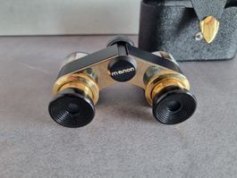 Manon Theaterglas/Opernglas mit Etui, vergoldet, Neuwertig.