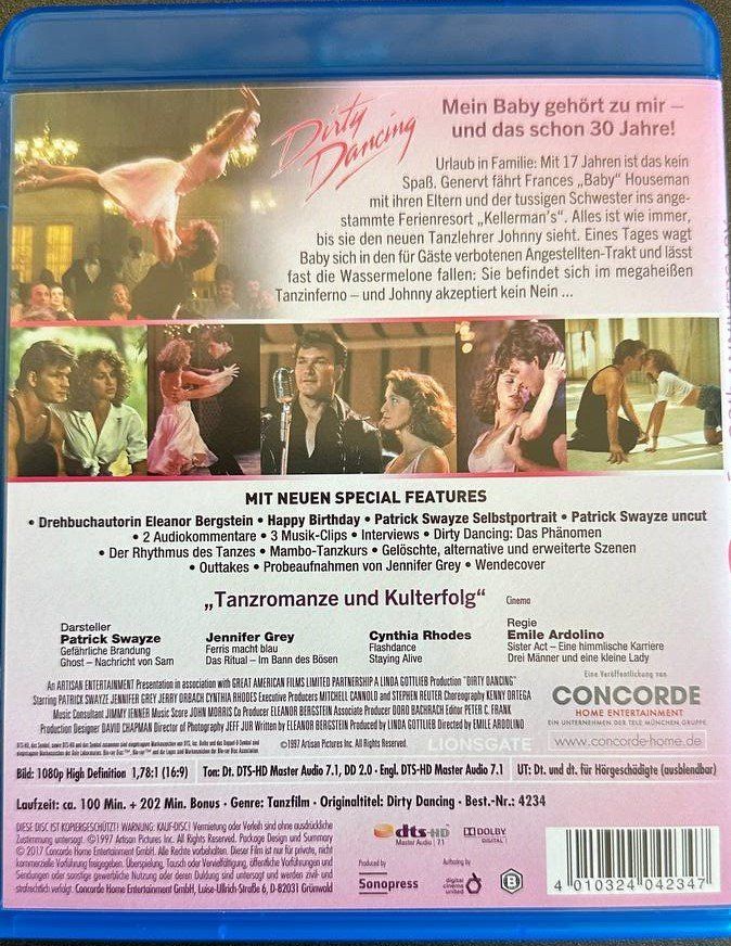 Alle DVDs: 2 Blu-rays Dirty Dancing 1+2 Top Zustand – Gebraucht aus Beringen von Mantafisch1 1