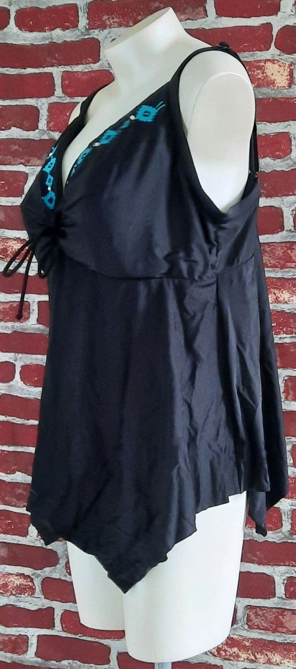 Costumi da bagno & Bikini: ULLA POPKEN Badekleid, Diamondmuster, Softcup Dunkelblau 54 – Usato da Seuzach venduto da VT-Collections2 4
