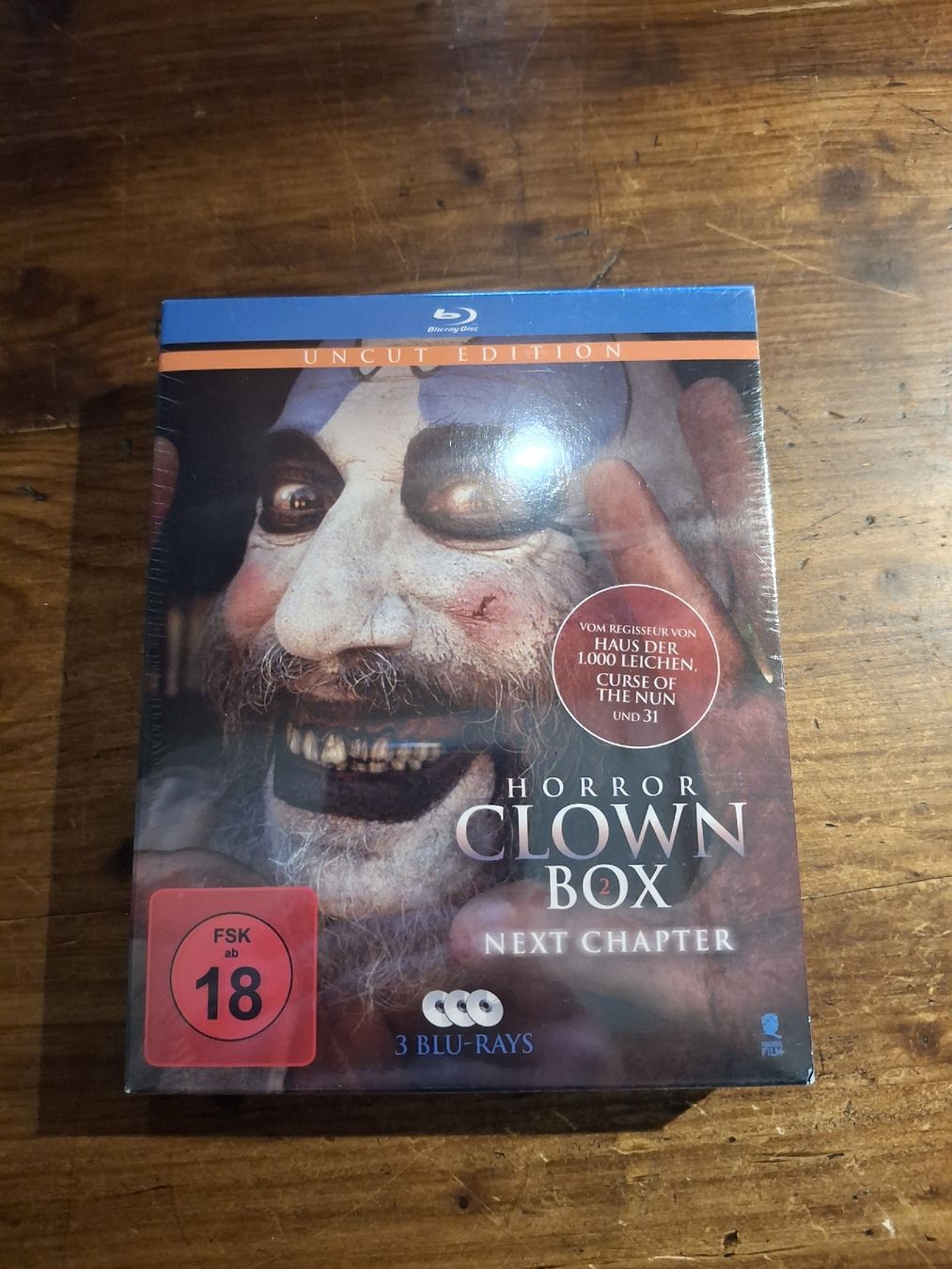 Alle DVDs: Horror Clown Box 2: Next Chapter - 3 Blu-rays, uncut! – Neu und originalverpackt aus Heimenschwand von fahrni01