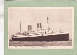 England Schiff Royal Mail Turbine Streamer " Asturias"