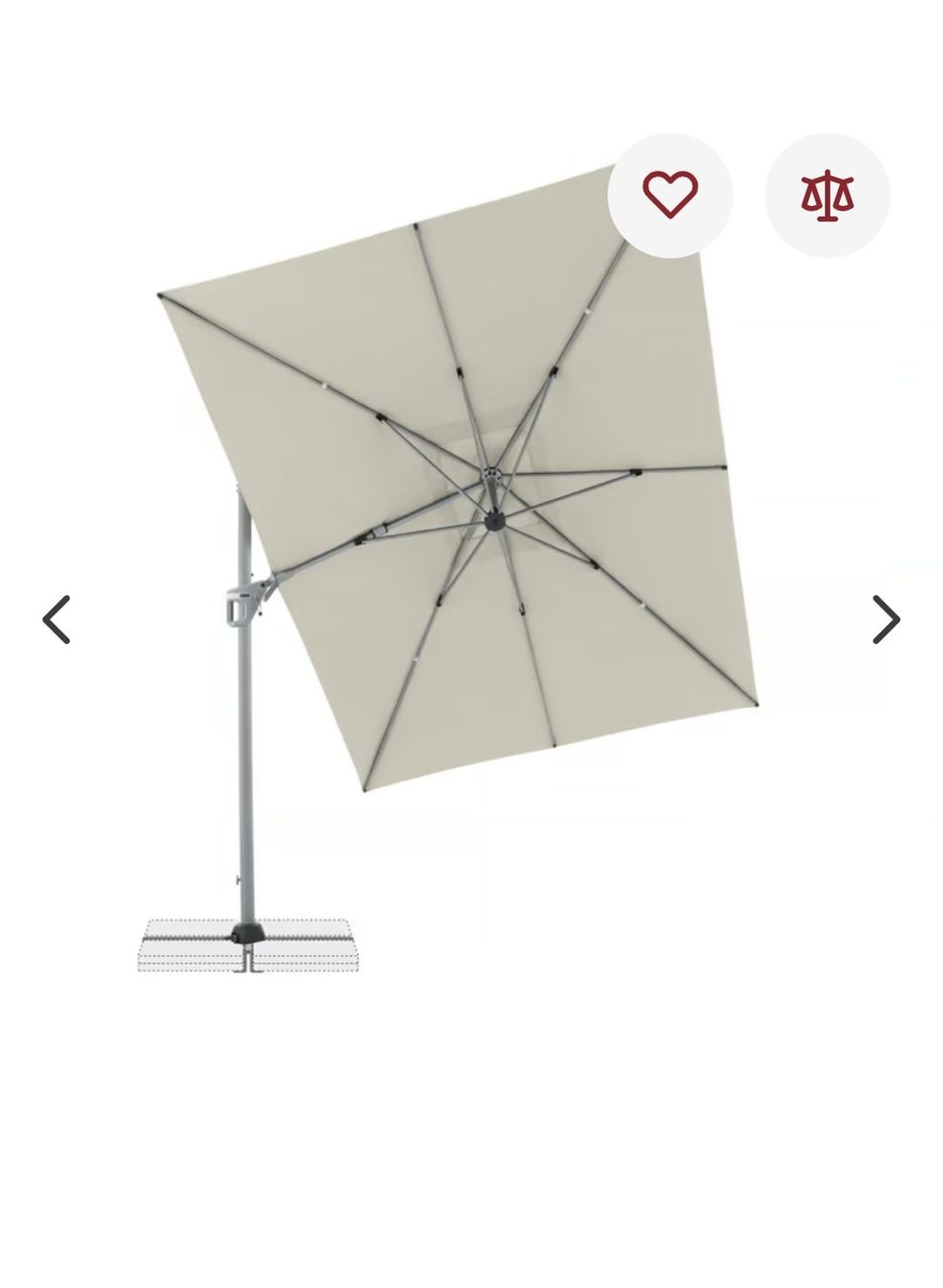 Ombrelloni: Doppler Active 260 x 350 Side  Ampelschirm – Nuovo e nell'imballaggio originale da Gansingen venduto da pidipeach01 1