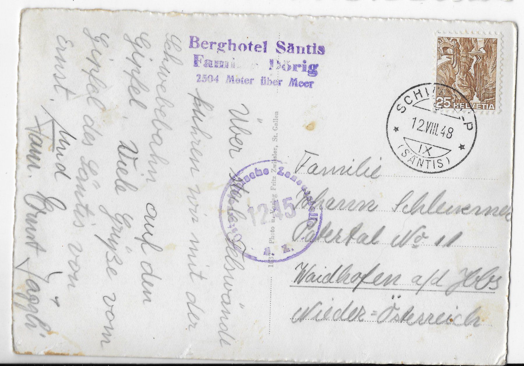 Cartoline postali: Säntis Schwebebahn – Usato da Hefenhofen venduto da Richsalz 1
