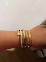 Lot de 5 bracelet doré en acier inoxydable