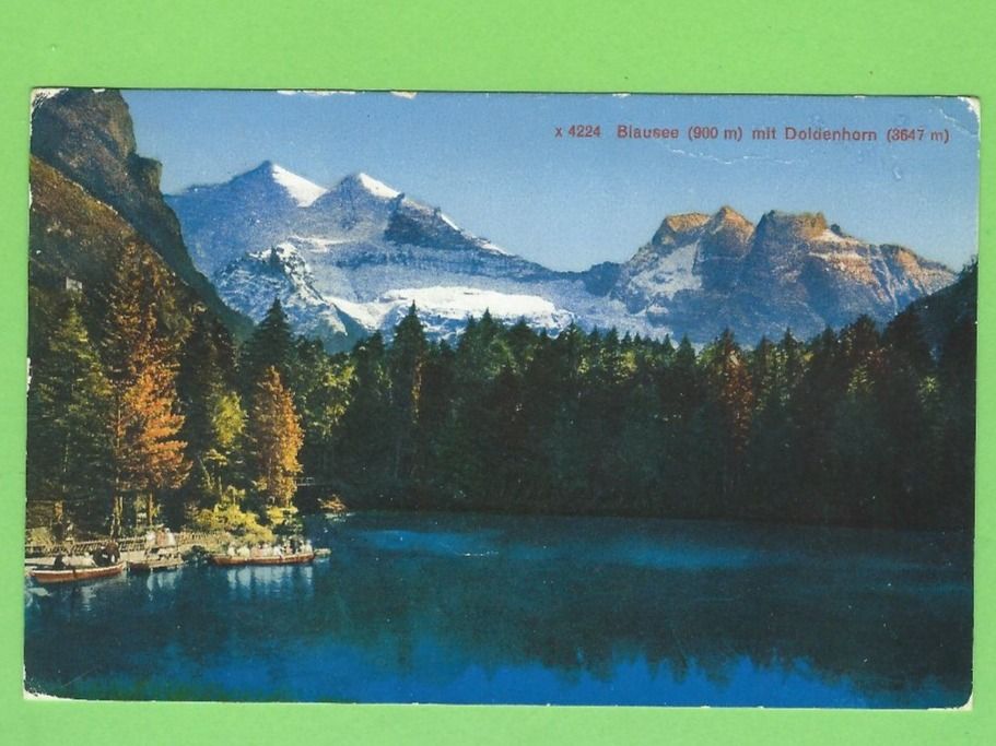 Cartoline postali: Blausee mit Doldenhorn – Usato da Zürich venduto da t24_de