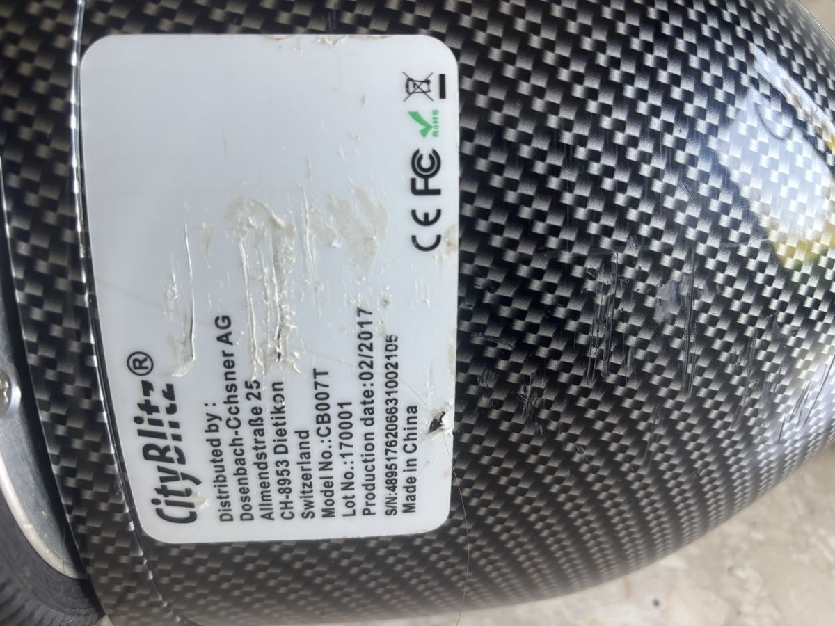 CityBlitz Hoverboard: CityBlitz Hoverboard Carbon Optik guter Zustand – Usato da steinhausen venduto da pat_nc2x 3