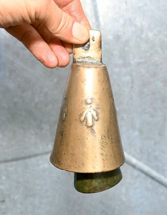 Produktbild von Glocken Weihnachten, 50cm Vintage Weihnachtsglocke, Rustikale