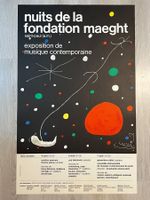 Juan Miro Plakat nuits de la fondation maeght original