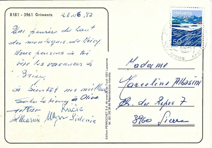 Cartoline postali: AK Grimentz, Top Zustand! – Usato da Rheinfelden venduto da wil_m7gh 1
