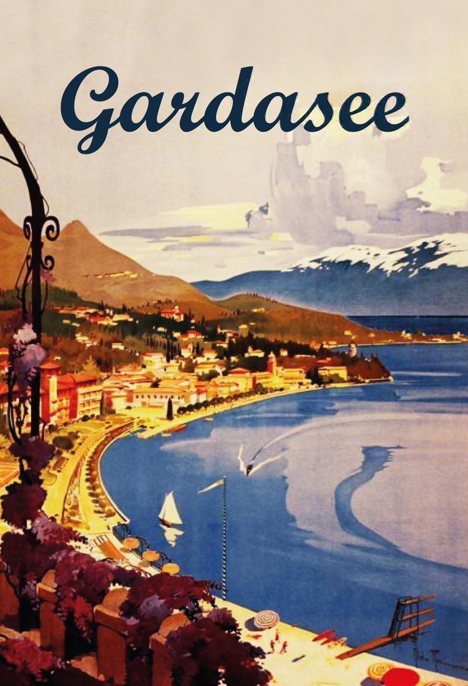 Insegne: Blechschild-GARDASEE-ITALIEN – Nuovo e nell'imballaggio originale da Rupperswil venduto da big-one-sale