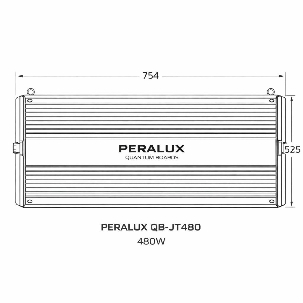 Lampade: Peralux QB-JT480 Quantum Board LED Grow Light Panel 480 Watt – Nuovo e nell'imballaggio originale da Rietheim venduto da PeraLux 4
