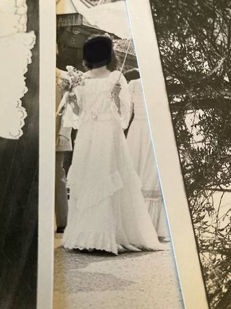 robe de mariée vintage en dentelle anglaise
