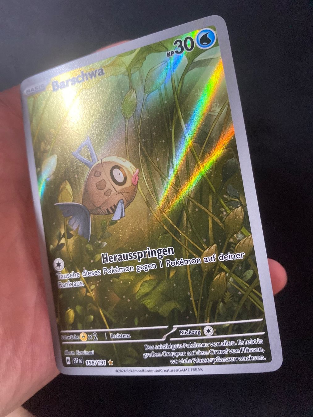 Pokémon Carte collezionabili: Barschwa 198 - Feebas - Surging Sparks - DE – Nuovo (secondo la descrizione) da Hausen AG venduto da Shrade 1